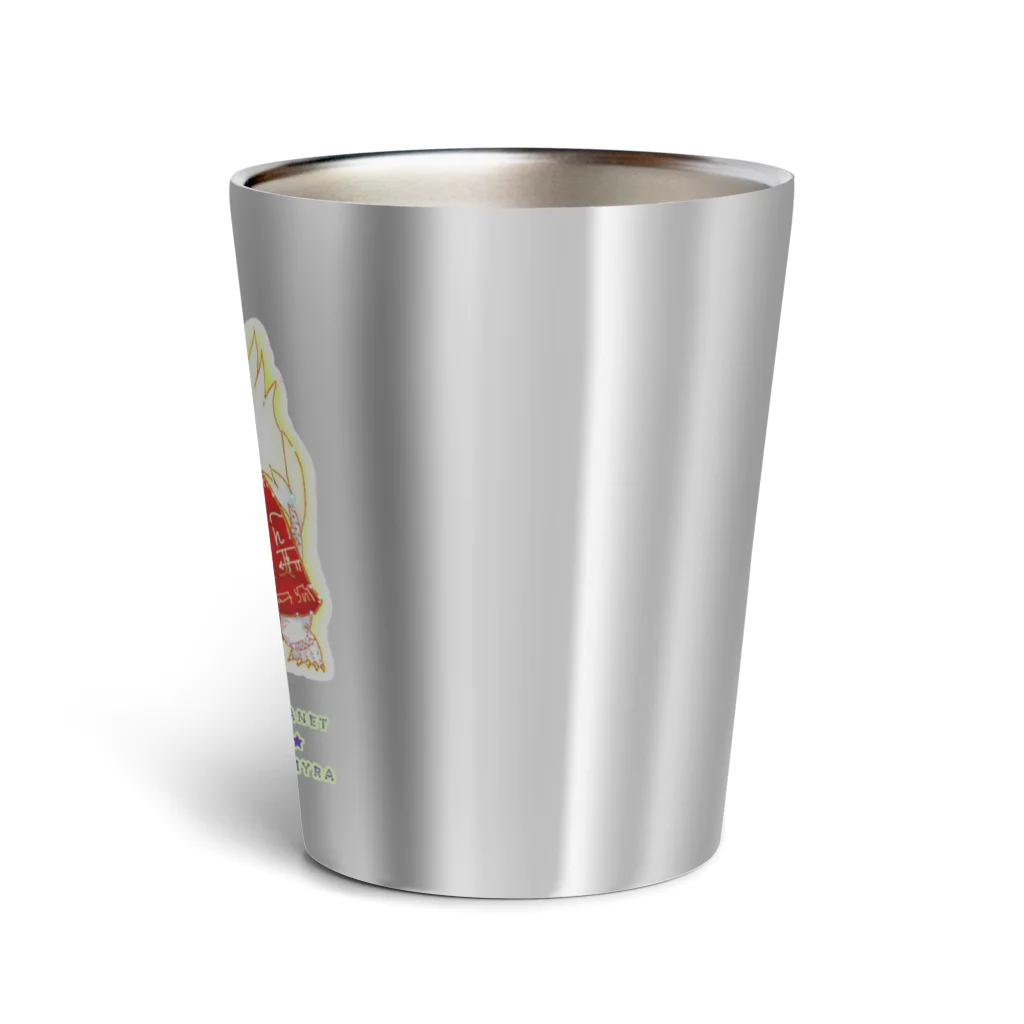 ぷらねっとガミュラのハイビスカスろんぐいさん Thermo Tumbler