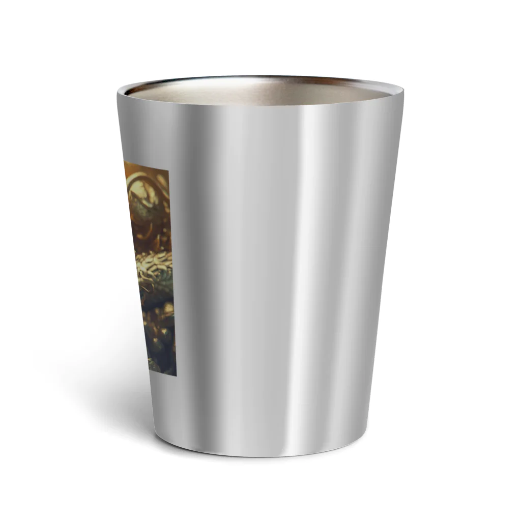 終わらない夢🌈の黄金の龍✨ Thermo Tumbler