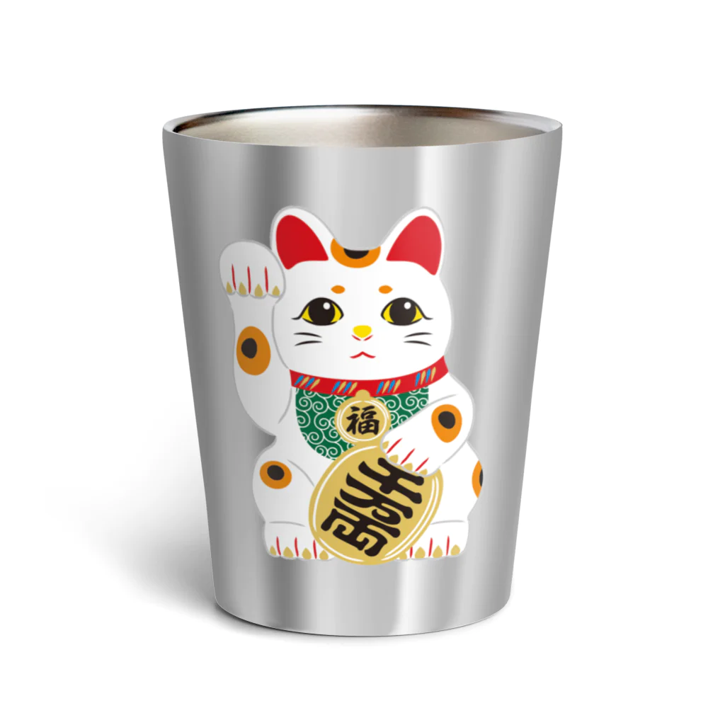 めろんぱん・ヘルメットの招金猫 Thermo Tumbler