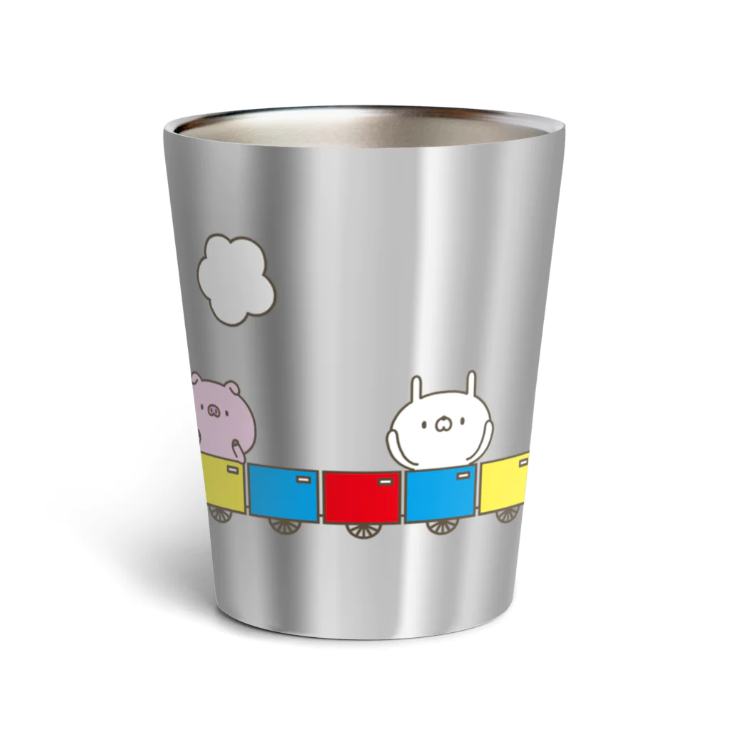 ユウィズのかわいい動物トレイン Thermo Tumbler