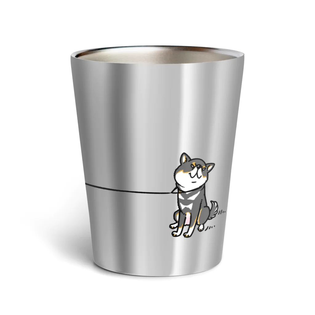 真希ナルセ（マキナル）のイヤイヤ柴犬（黒柴） Thermo Tumbler