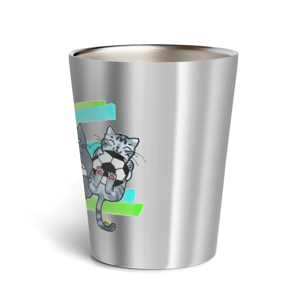 miku'ꜱGallery星猫のネコリンピック✨球技 Thermo Tumbler