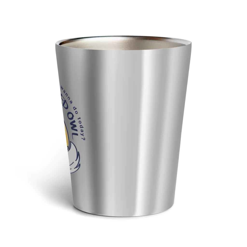 イラスト MONYAAT のCT71 夜の誘惑 HORNED OWL_A Thermo Tumbler