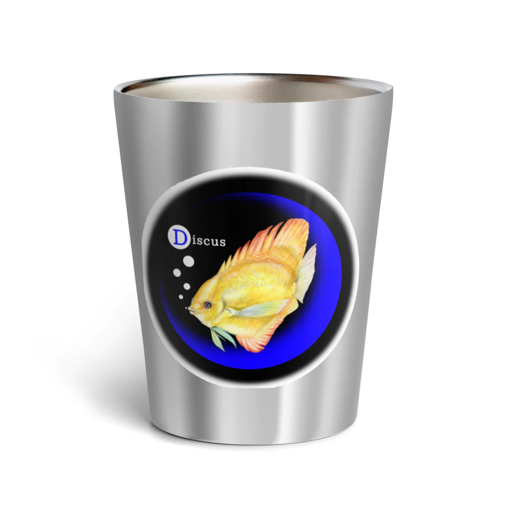 idumi-artの青い月と熱帯魚🐠 Thermo Tumbler