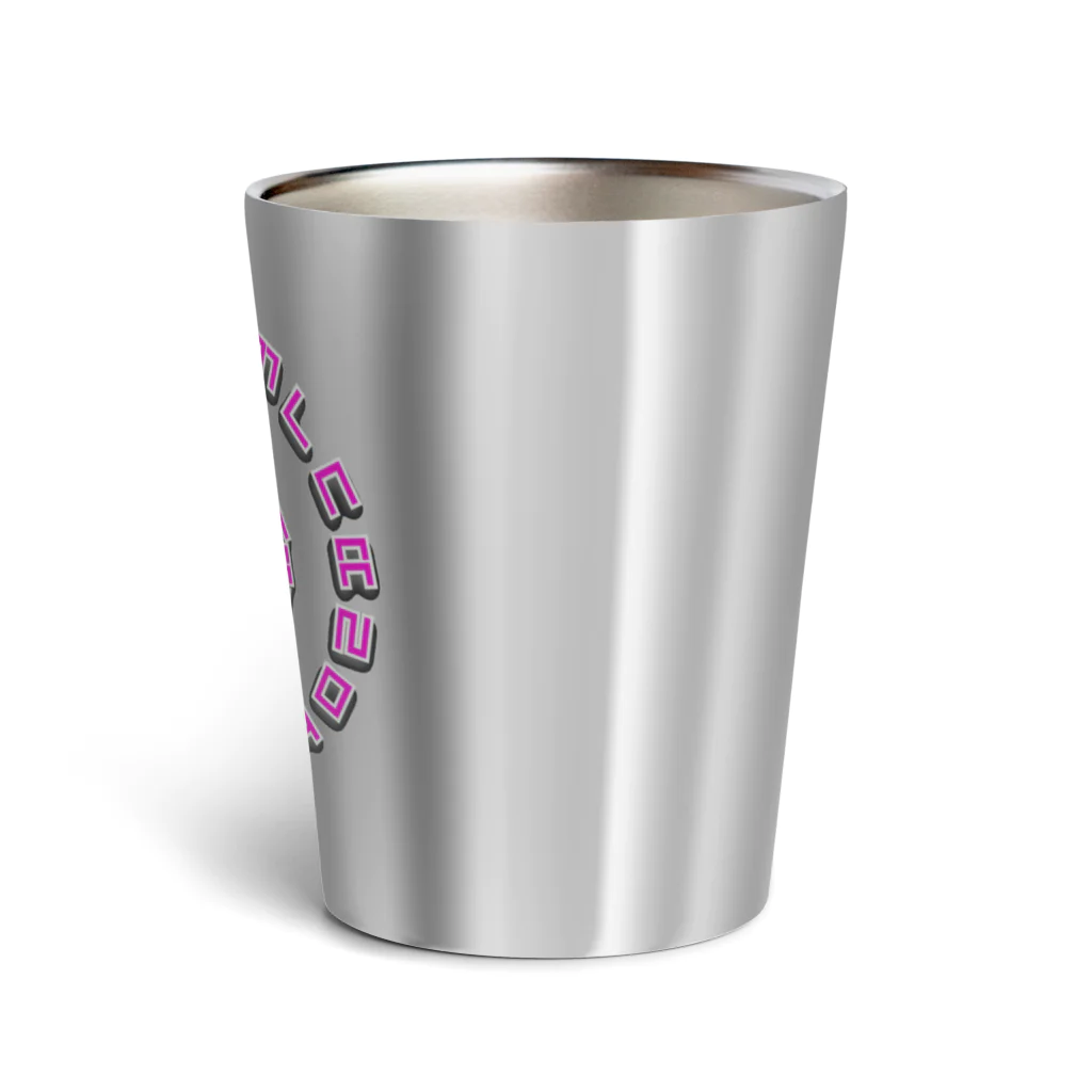 LalaHangeulのはんぐるぐるぐる　鮮やかピンク Thermo Tumbler