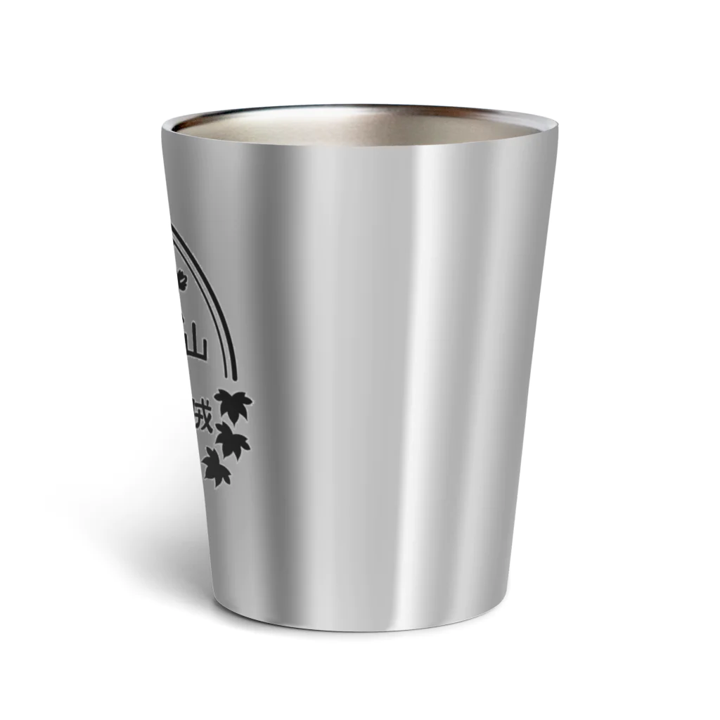 山賊ぶどうの山賊ぶどうロゴ黒 Thermo Tumbler