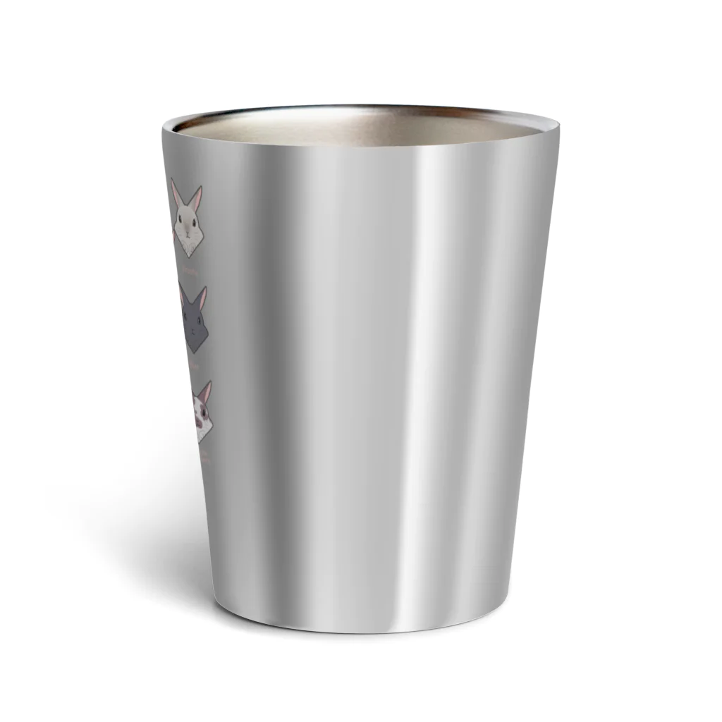 はらぺこCafeの15羽のうさぎさん／CF両面透過 Thermo Tumbler