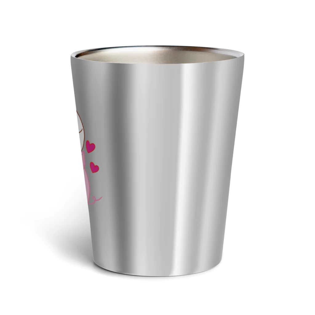 Draw freelyのぶたくんとマシュマロ Thermo Tumbler