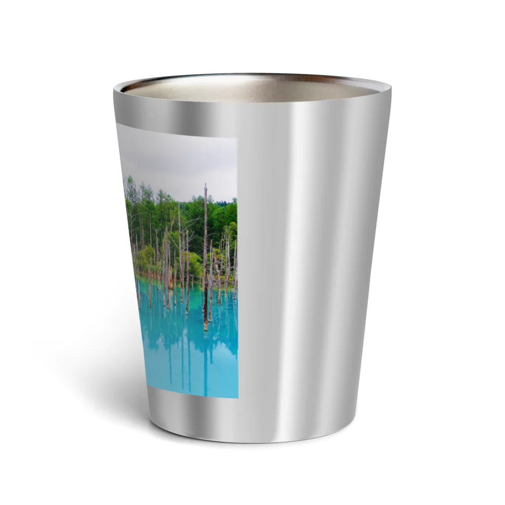 Studio  BLUEの北海道　美瑛　青い池 Thermo Tumbler