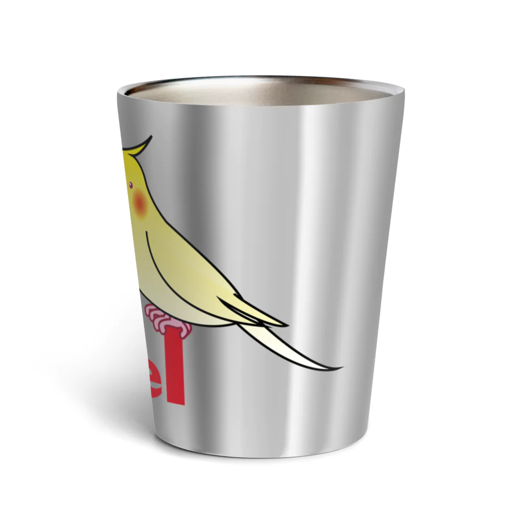 ゴロニャーのダサT屋さんのオカメインコ　#cockatiel Thermo Tumbler