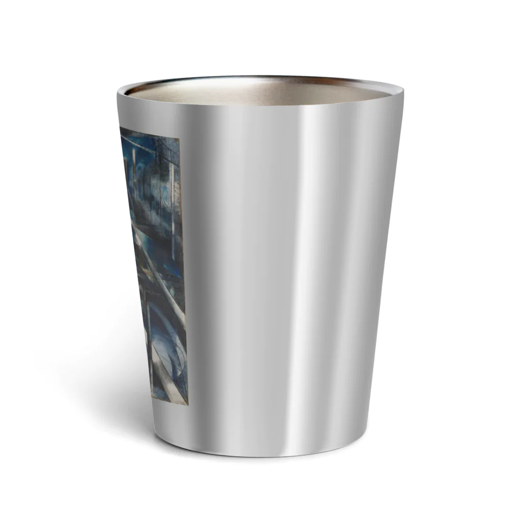 世界の絵画アートグッズのジョセフ・ステラ《ブルックリン橋》 Thermo Tumbler