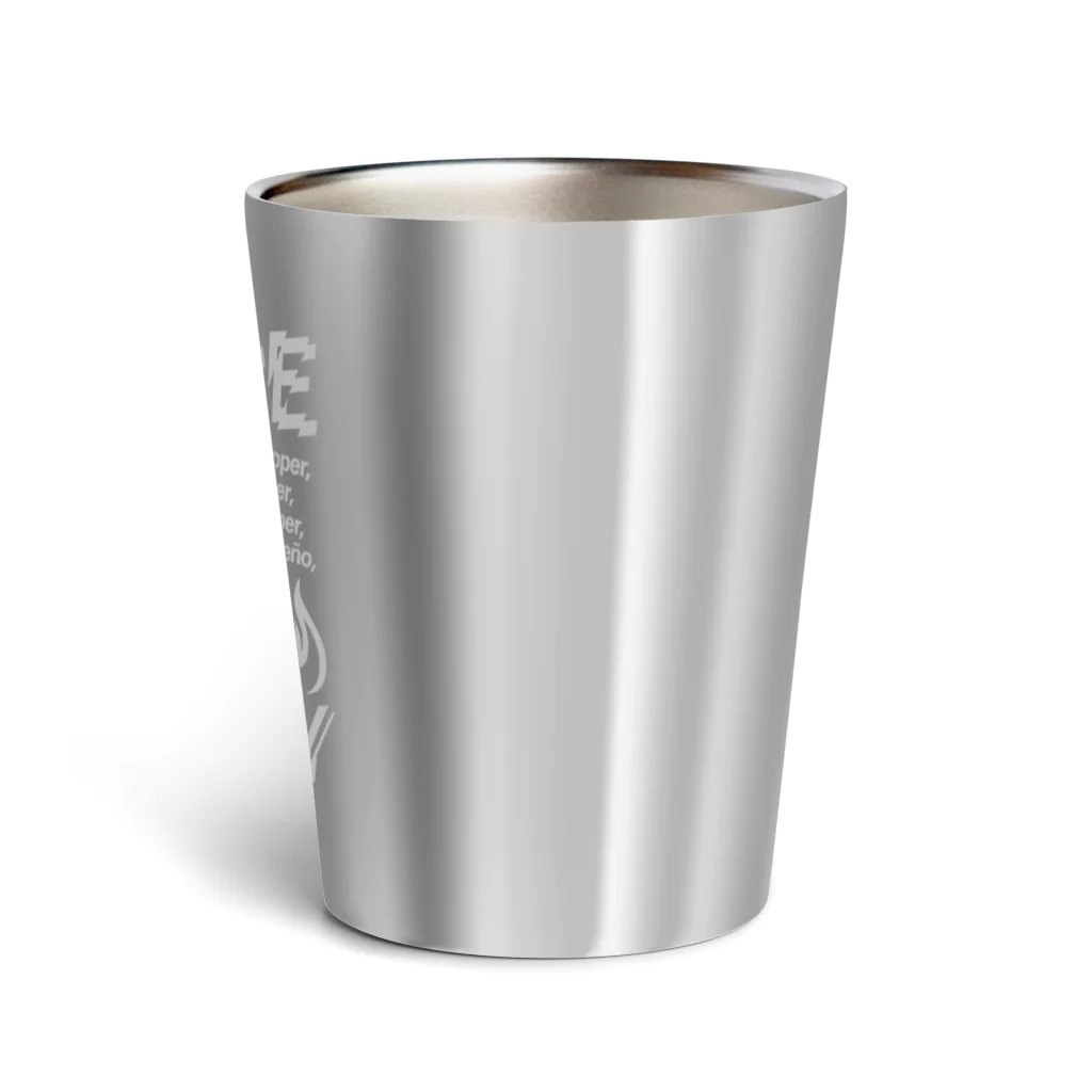 LONESOME TYPE ススのSPICE SPICY（White） Thermo Tumbler