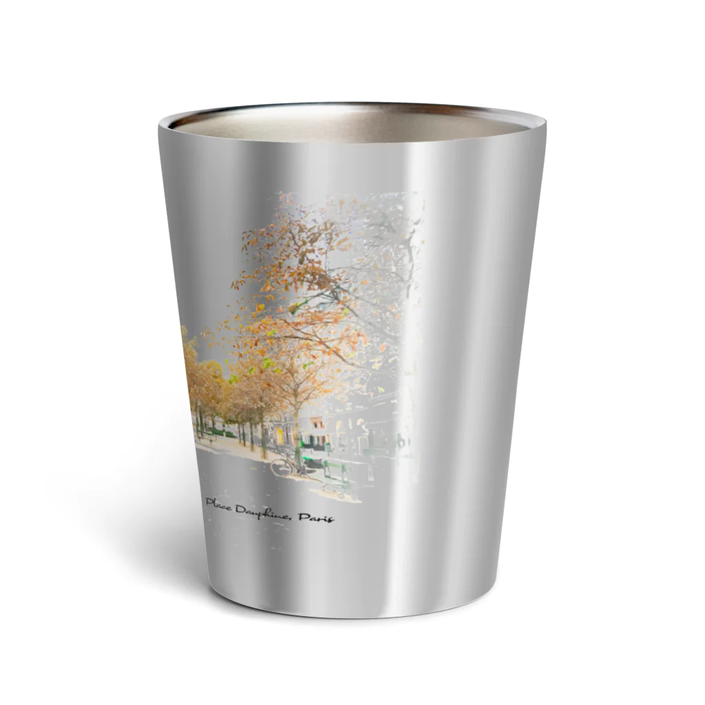 thegemishartのパリの公園 Thermo Tumbler