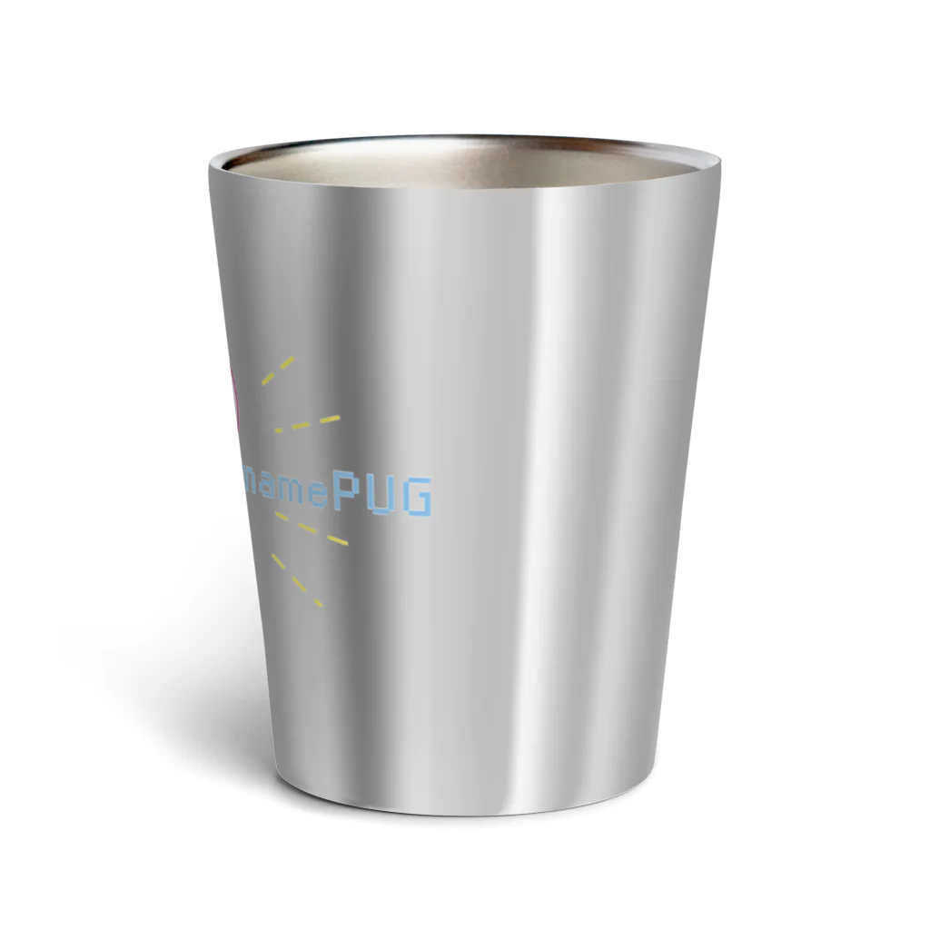 OmamePugの宇宙に漂うパグ Thermo Tumbler