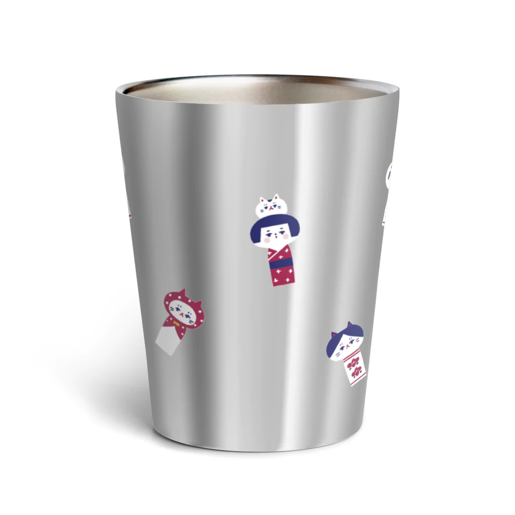 marucoro chanのランダムこけしちゃん Thermo Tumbler