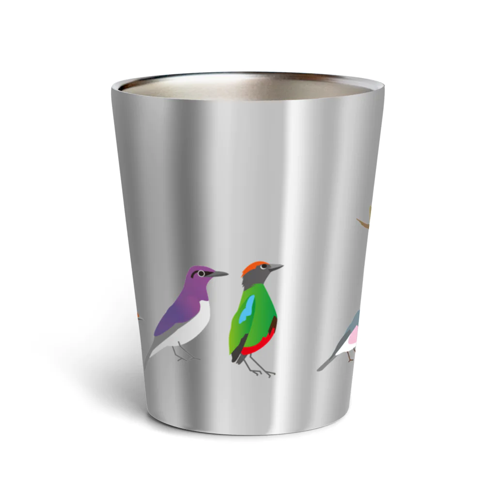 エダマメトイチ雑貨店のI love birds ! 5 Thermo Tumbler