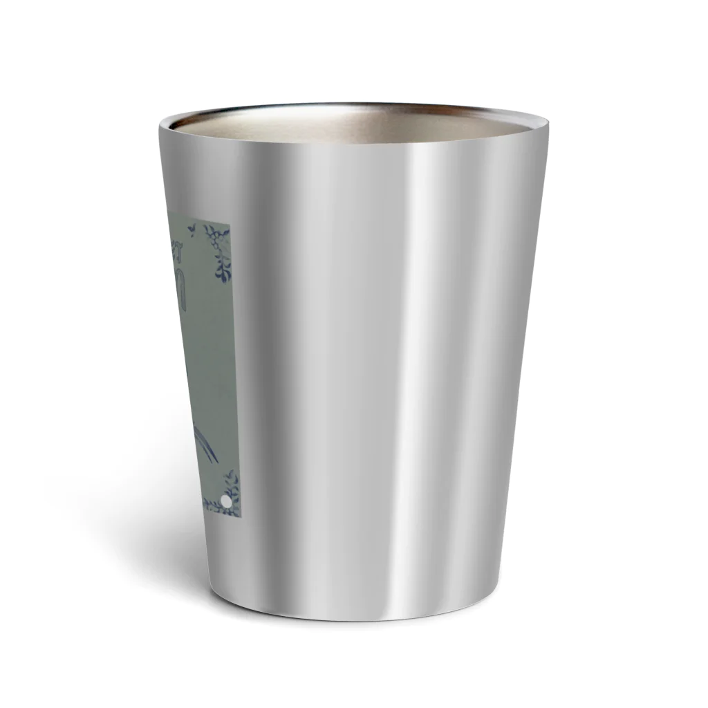 アジアンマーケットチャームのチャーム鳥 Thermo Tumbler