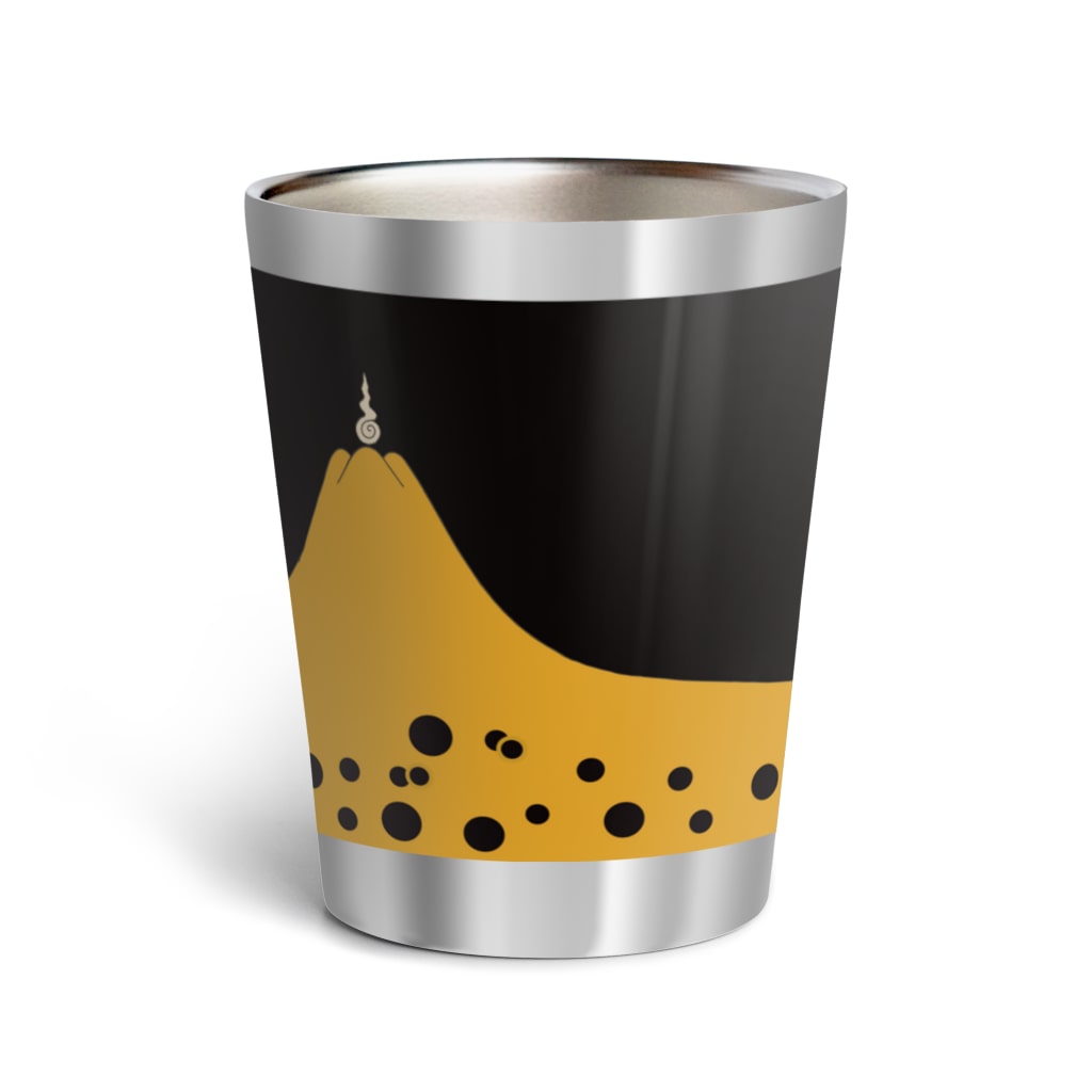 Rigelの富士御神火文黒黄羅紗陣羽織柄 Thermo Tumbler