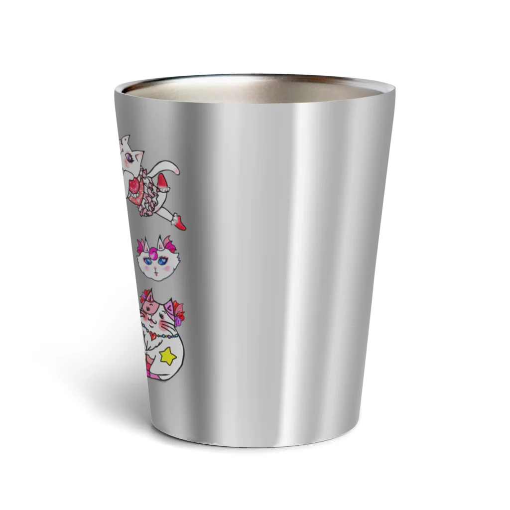 WataMayuroom☆のオシャレにゃんこ大集合 Thermo Tumbler