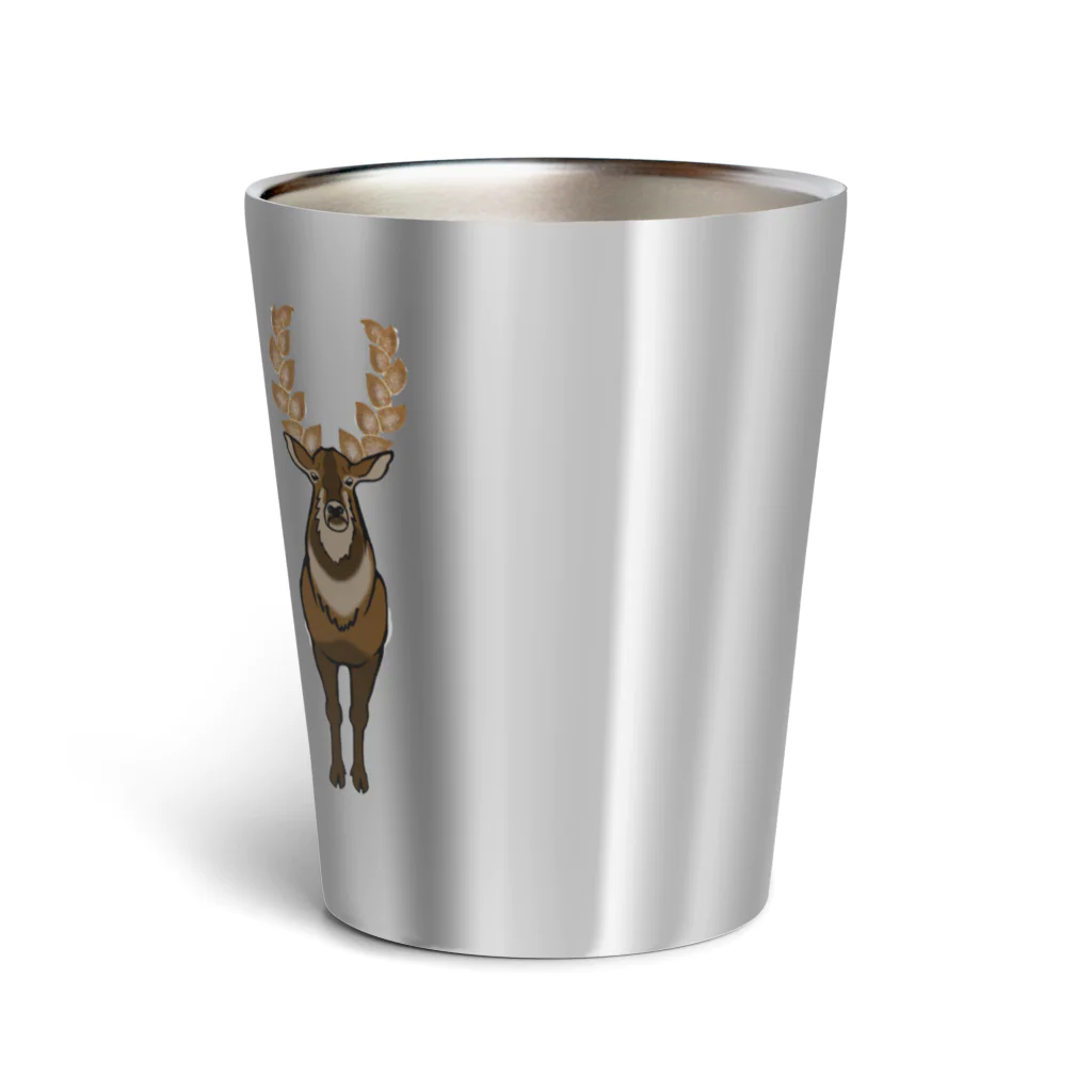 mayon's animal shopのUpgraded horns. つのパン Thermo Tumbler