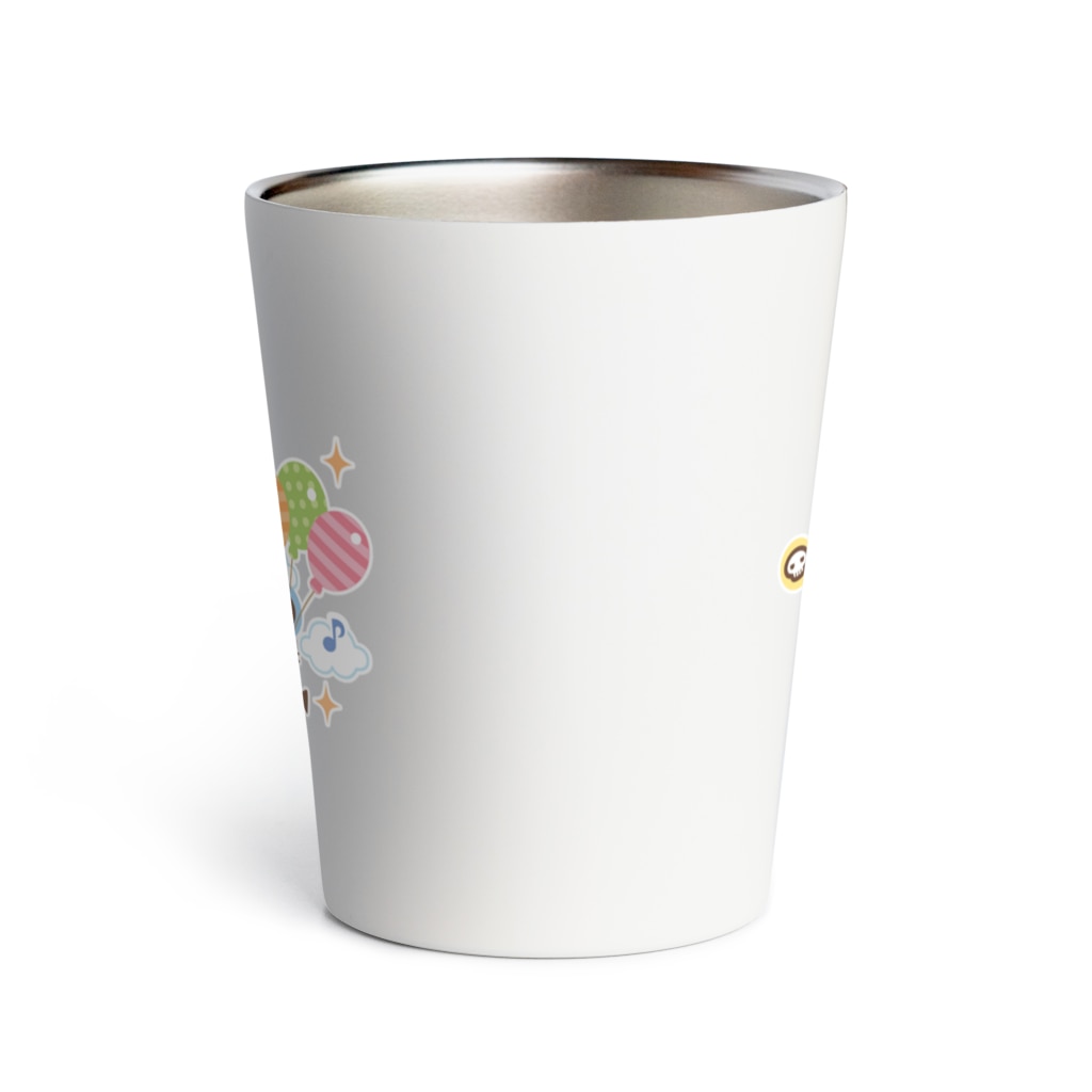 ミニマムユニヴァース@SUZURIのデビねこくんとデビねずちゃん タンブラー 風船 Thermo Tumbler