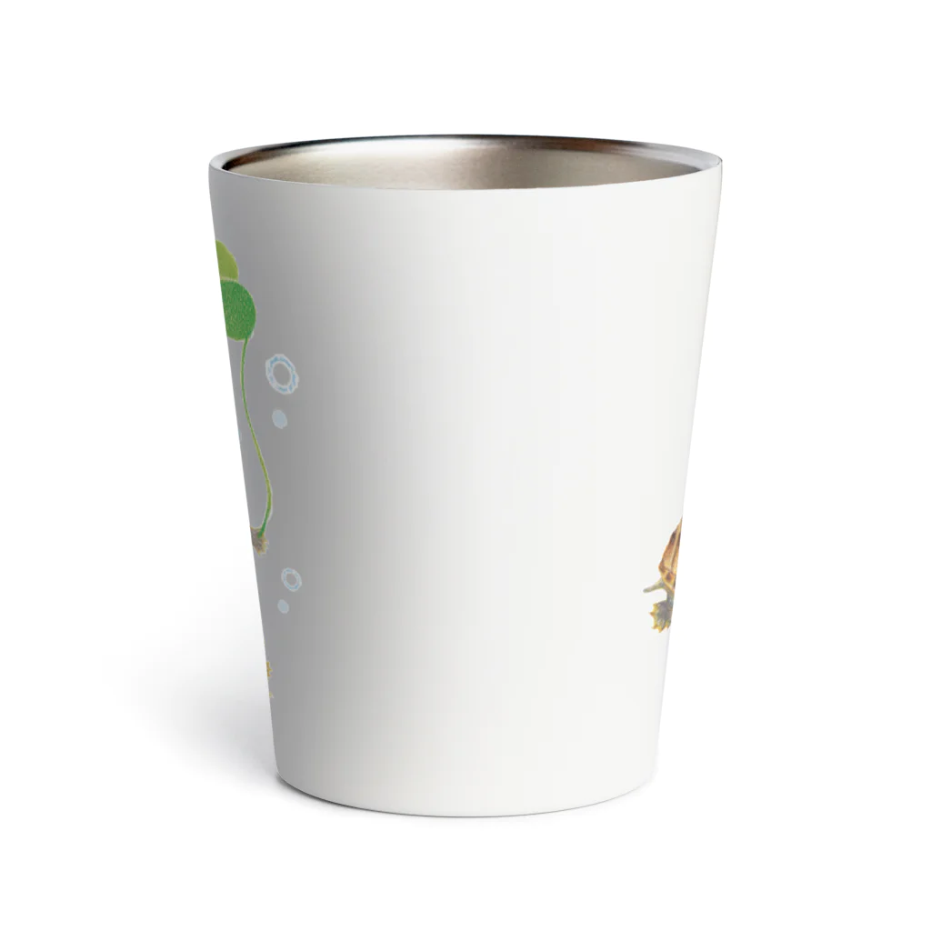 めろんぽっぷのお店だよのミ・シ・ニ♪ ミシシッピニオイガメ （裏面もいるよ） Thermo Tumbler