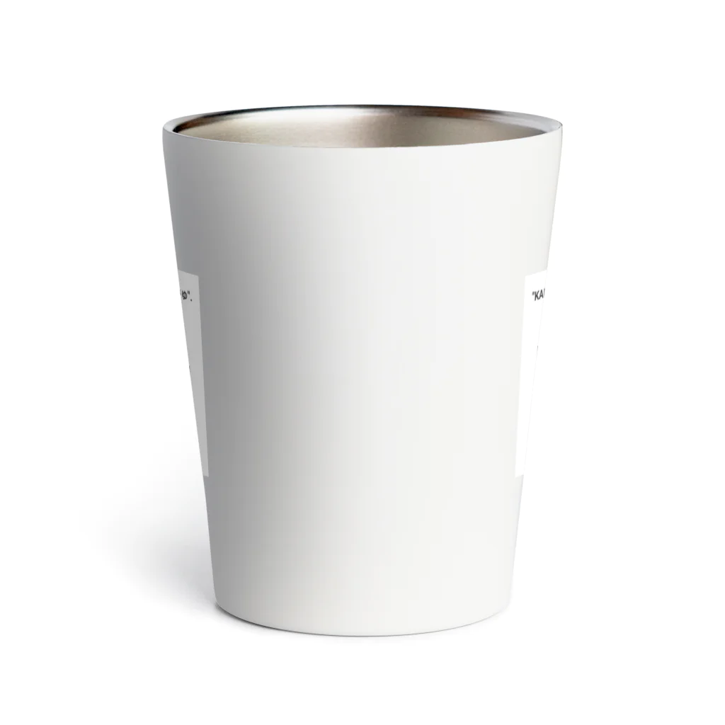 かめこみゅストアのKAME COMMuロゴ Thermo Tumbler