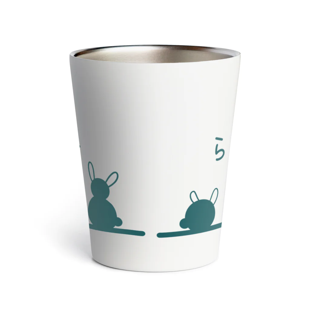 Rabbitflowerのらびっと（グリーン） Thermo Tumbler