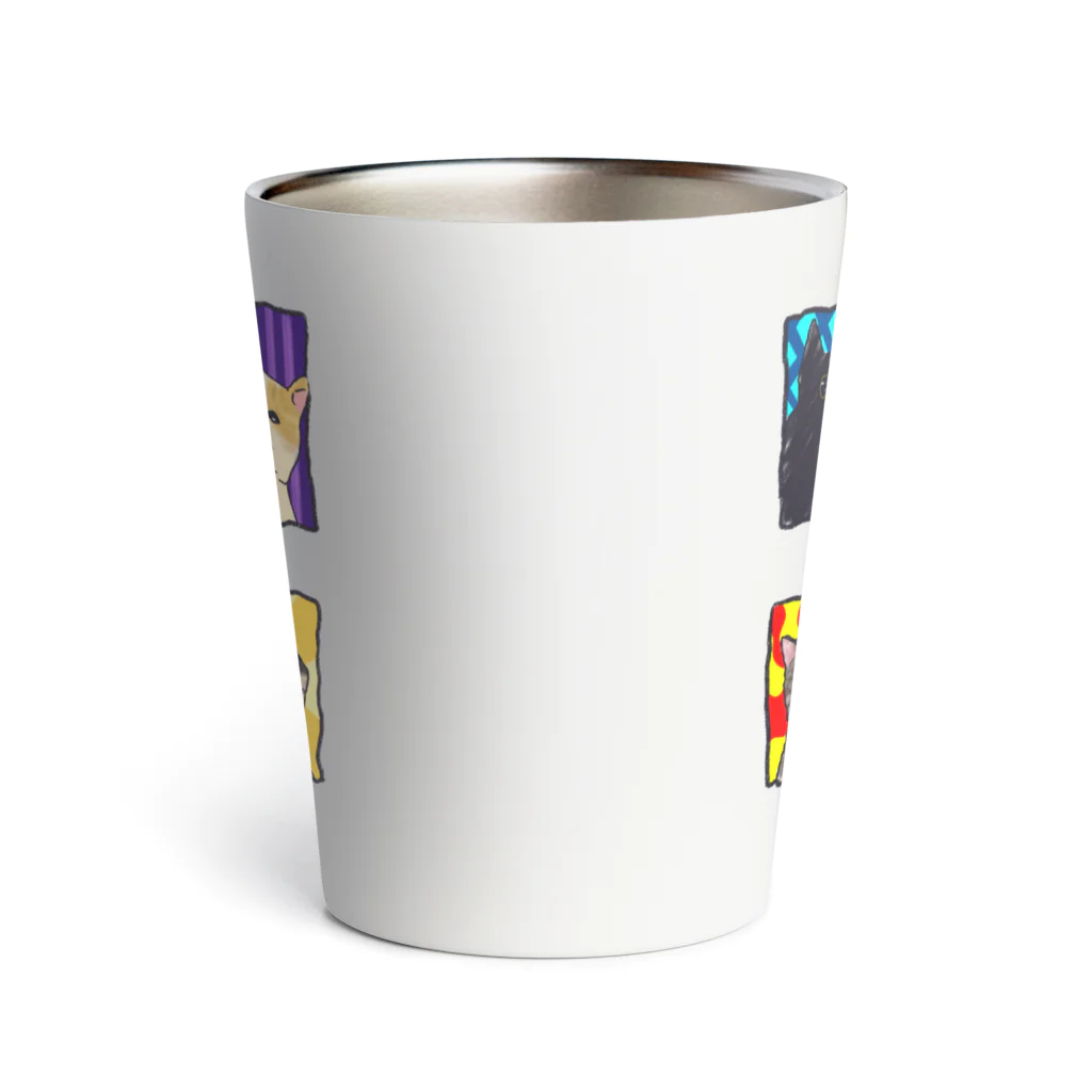 FuchsiaArtのCats Mood Thermo Tumbler