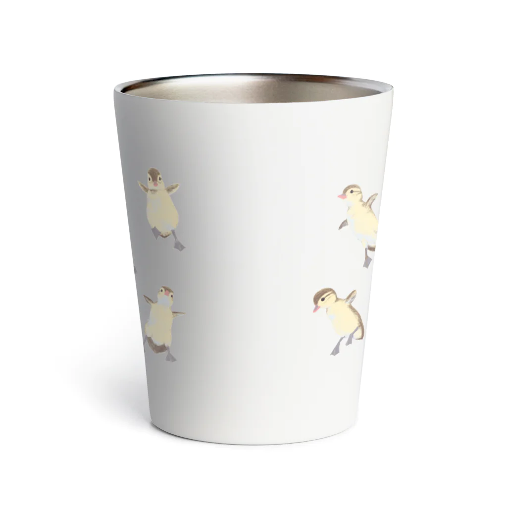 piro piro piccoloのjumping duckling Thermo Tumbler