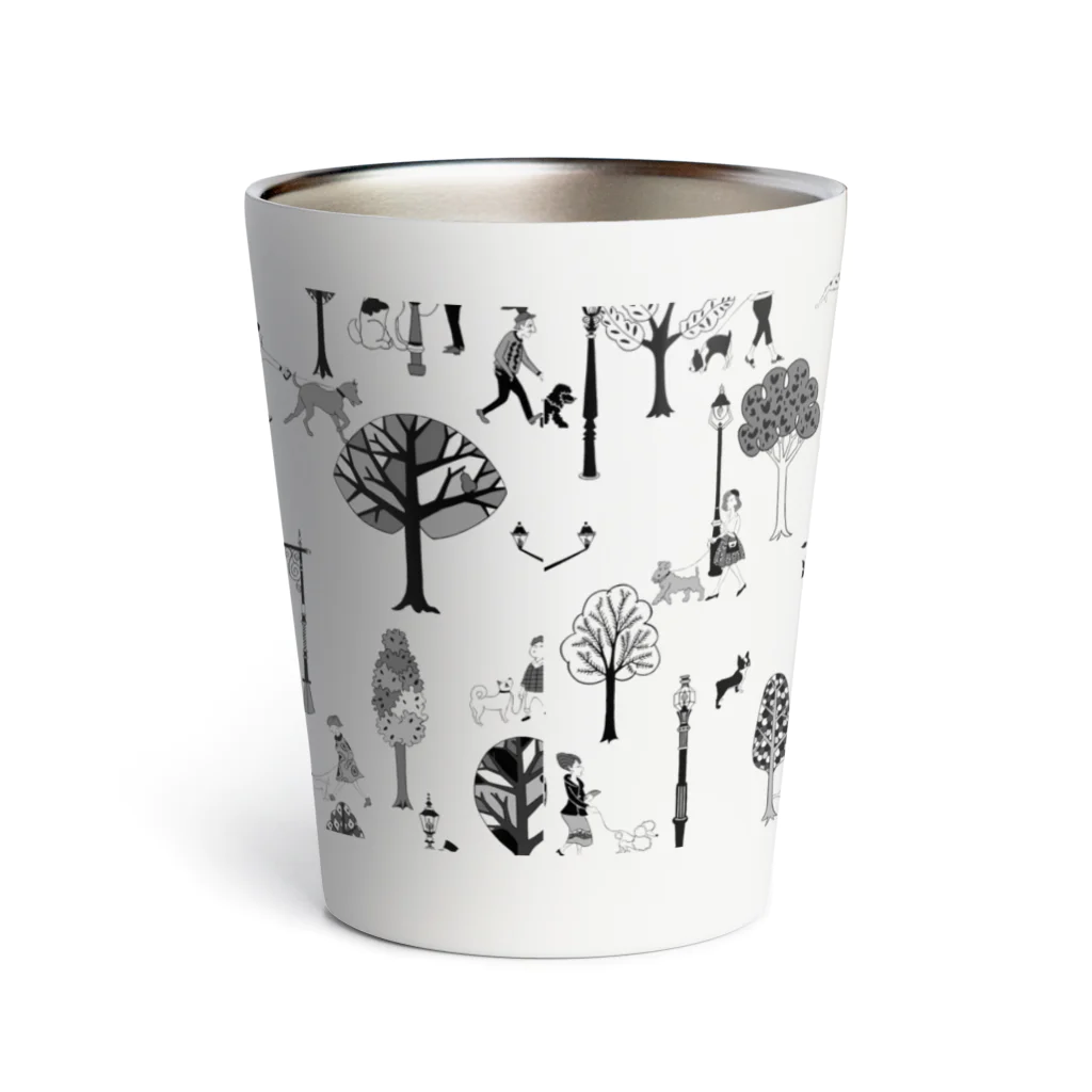 hilo tomula トムラ ヒロのThe Doggone Dog Is Mine Pattern Thermo Tumbler