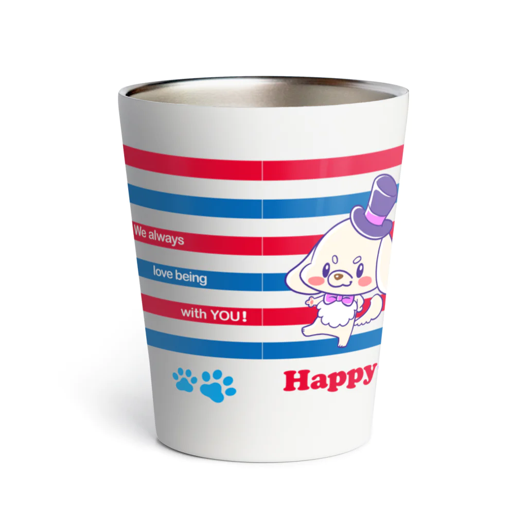 アートカンパニーますっくのダンス犬ダックス（トリコロール） Thermo Tumbler