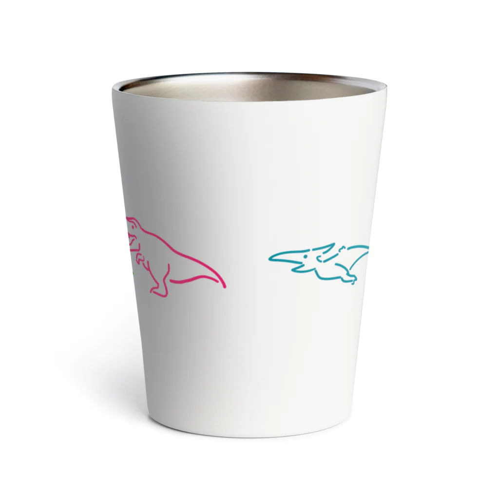 茉莉香｜MarikaのDINOSAURS Multi Colour Thermo Tumbler