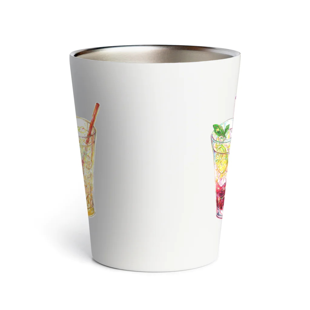 志瓜のSUZURIの4杯のグラスドリンク Thermo Tumbler