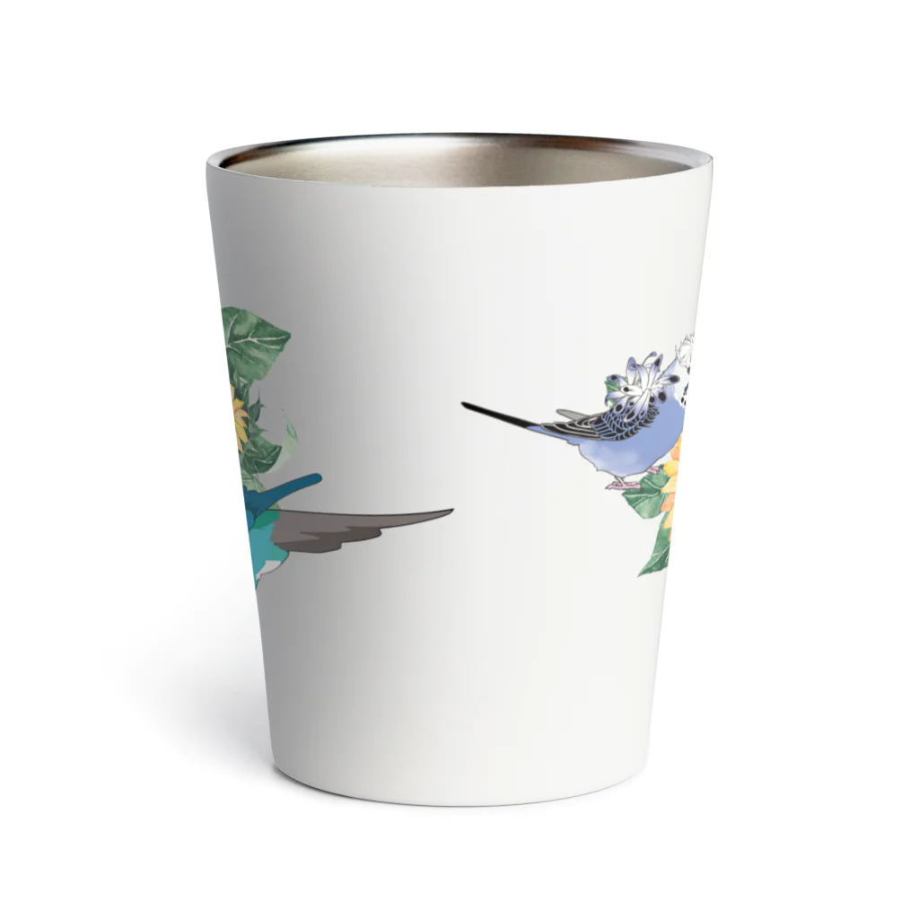 リズさんち🦜👶✨のサンフラワーBudgies Thermo Tumbler