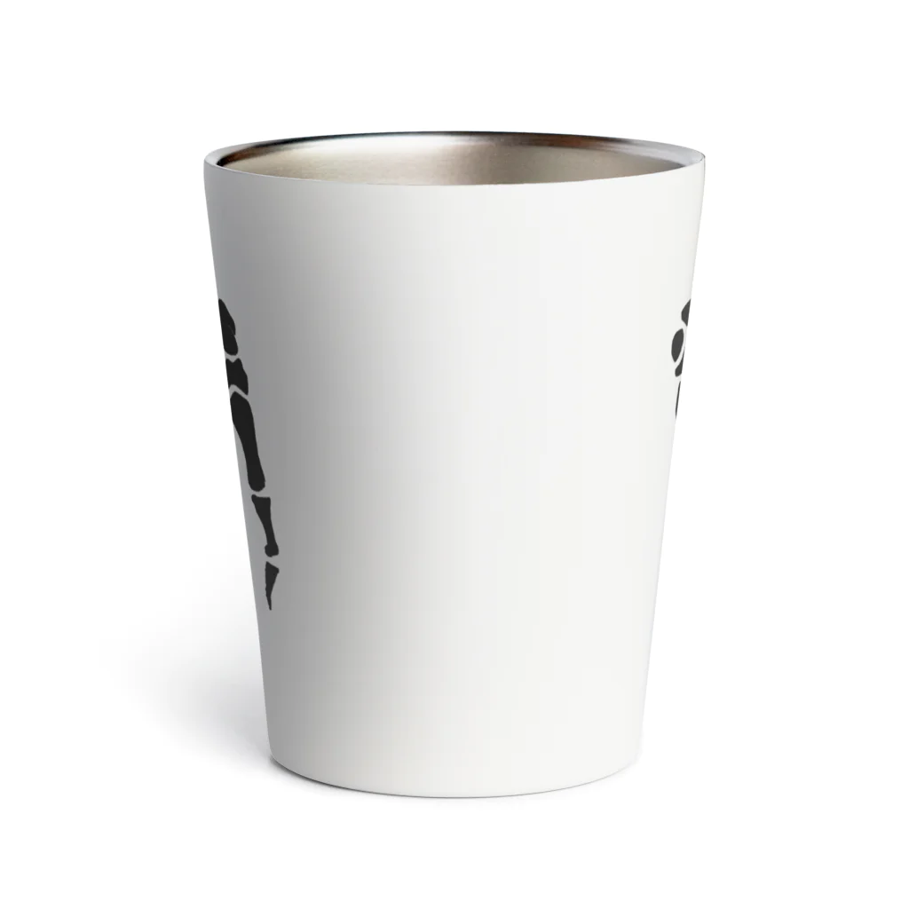 yasuda_fukaの人骨の手(黒) Thermo Tumbler