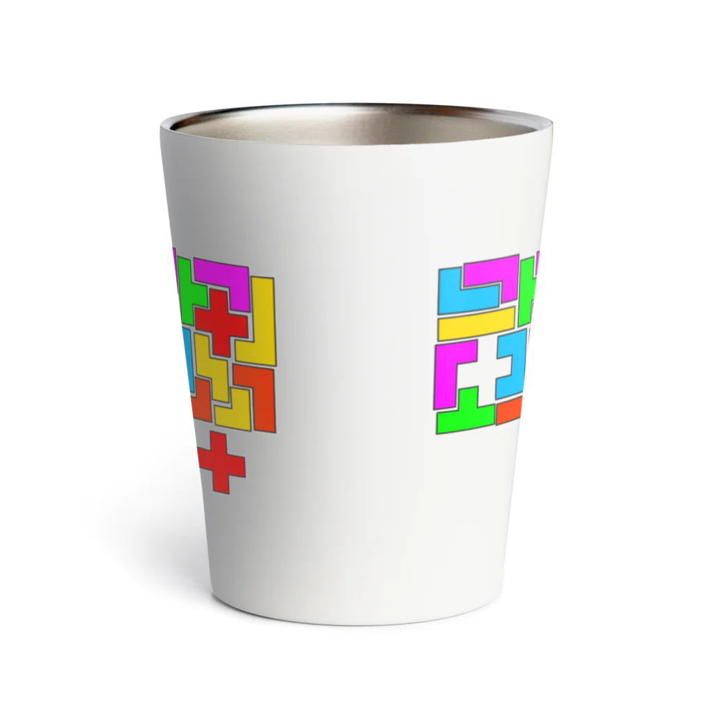 にゃんたまごのパズル Thermo Tumbler