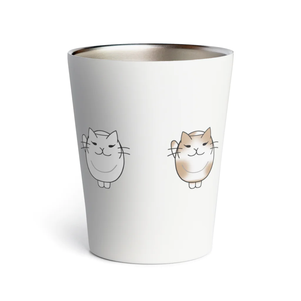 にゃんたまごのかまちょにゃんこの仲間　サーモタンブラー  Thermo Tumbler