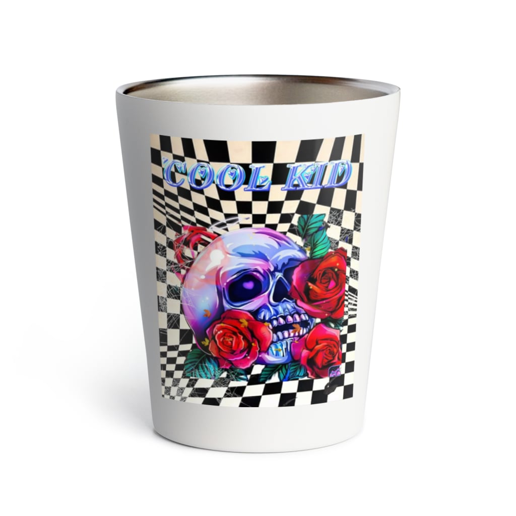 可愛い骸骨ちゃん 遊びママ Asobi Mama のサーモタンブラー通販 Suzuri スズリ