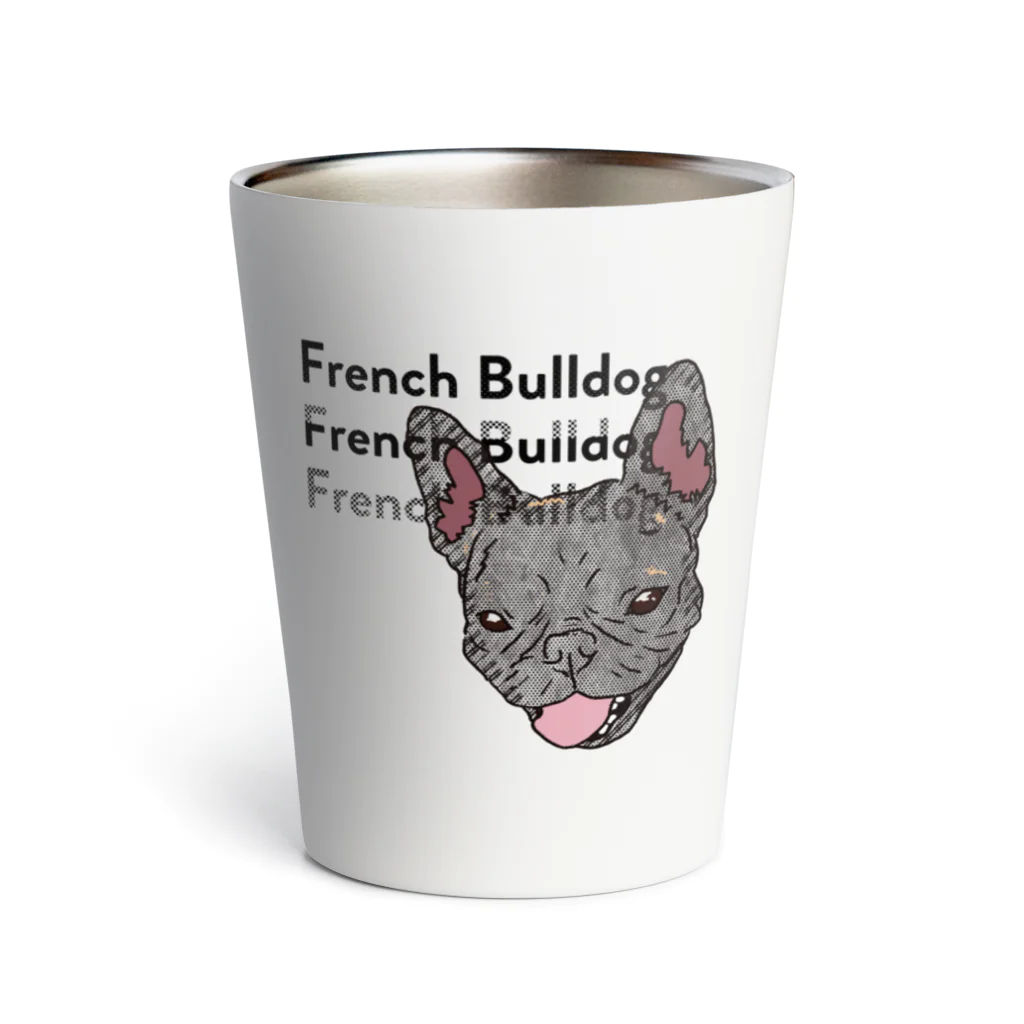 DOG FACEのフレンチブルドッグ【わんデザイン 6月】 Thermo Tumbler