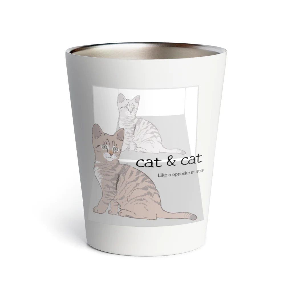 よろこびのcat&cat サーモタンブラー