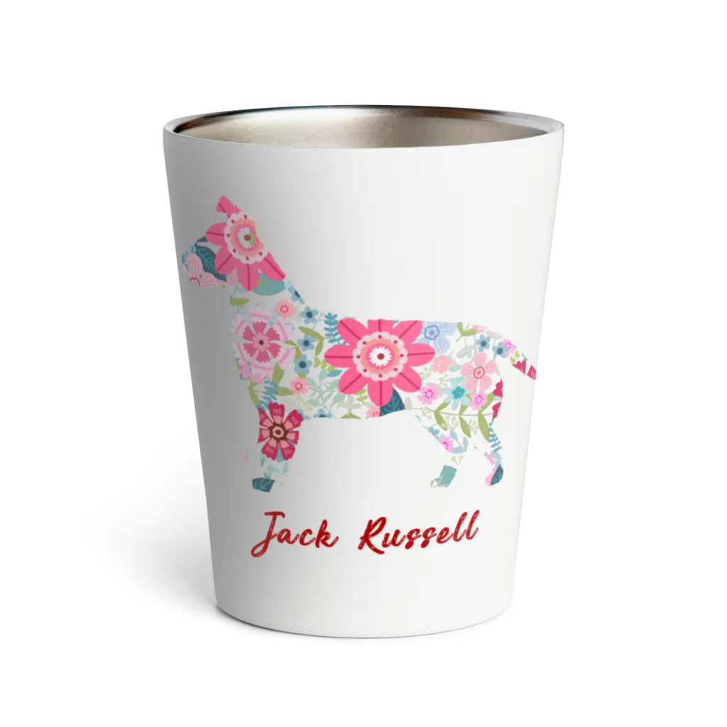 AtelierBoopの花kauwela ジャックラッセルテリア Thermo Tumbler