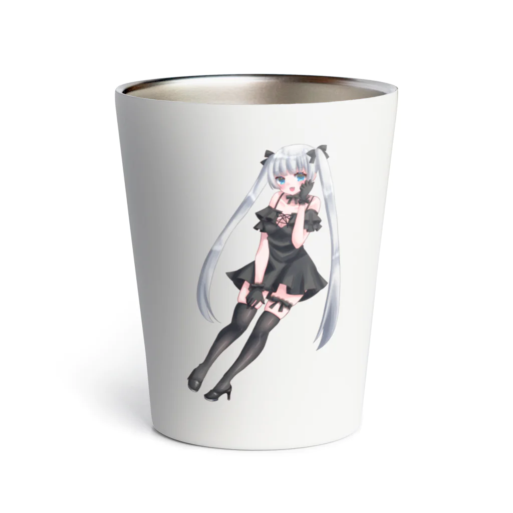 雨水ふみの白髪ちゃん Thermo Tumbler