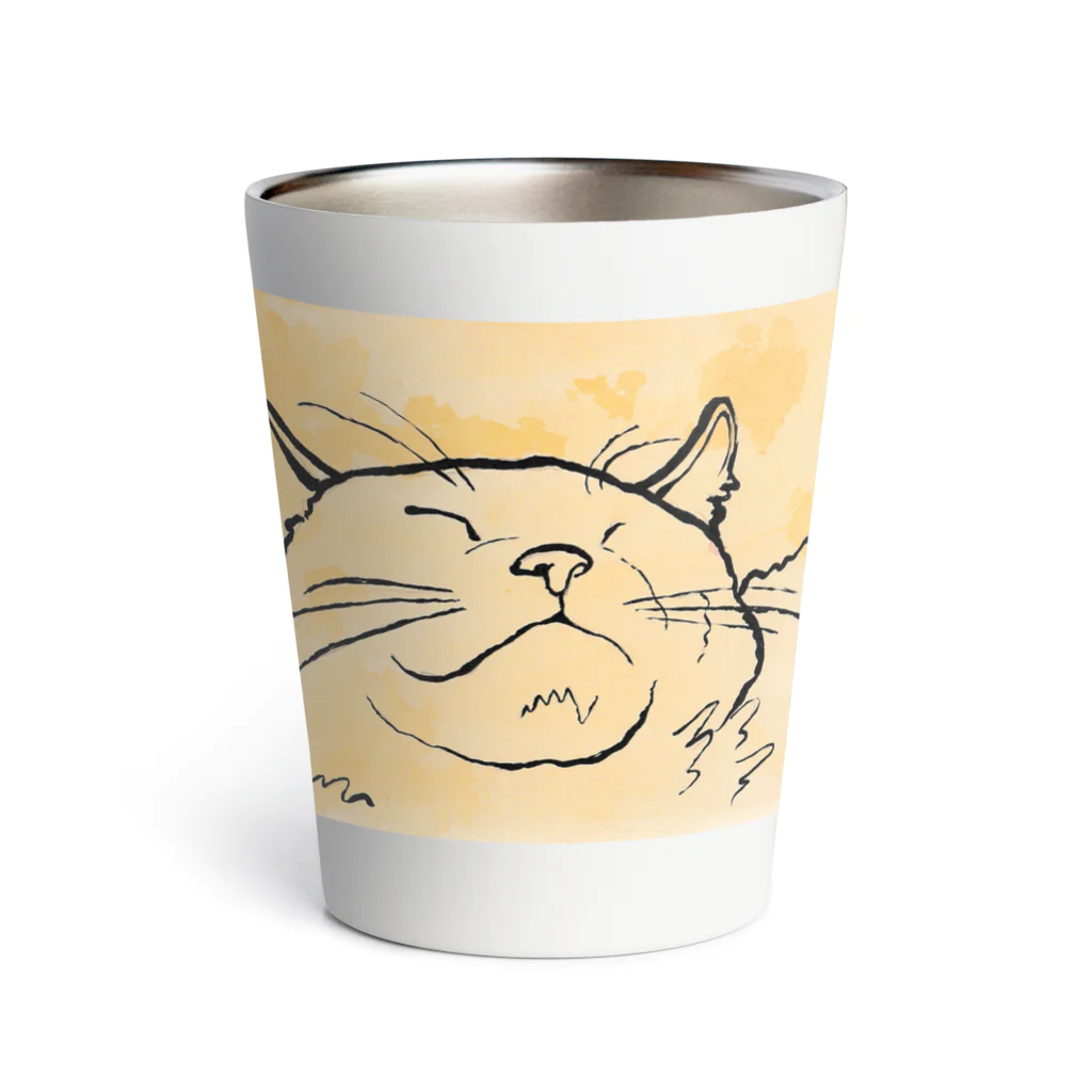 yukiねこ-soramameの白猫にゃん Thermo Tumbler