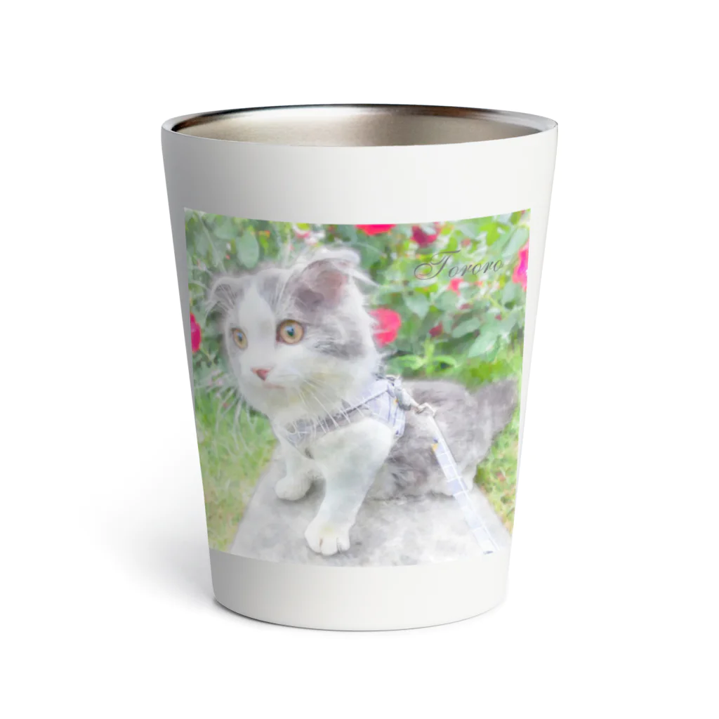 クリアスペットのscottishfold_tororo Thermo Tumbler