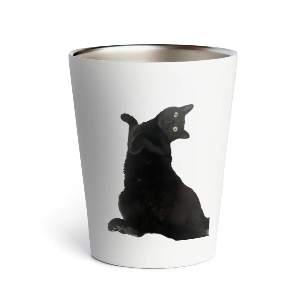 MiYABiの仰向けの猫 Thermo Tumbler