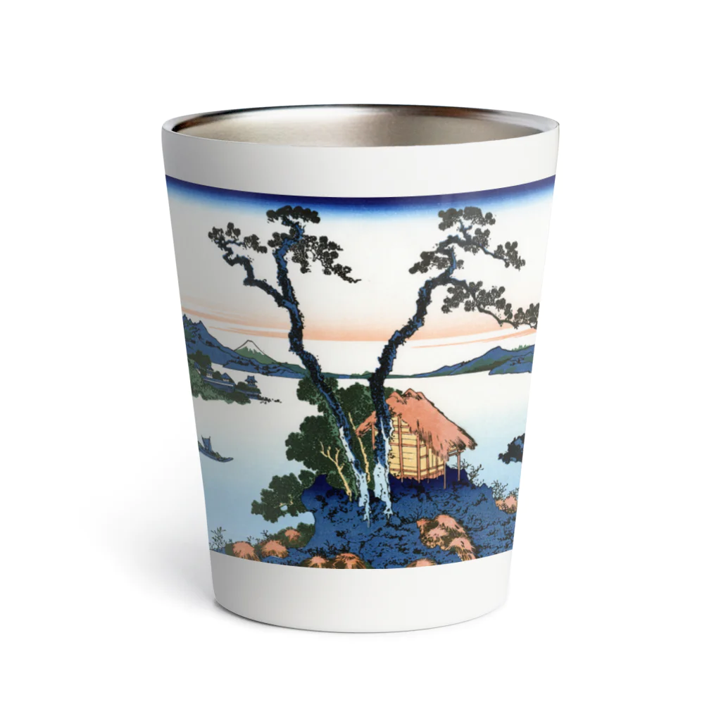 寿めでたや(ukiyoe)の葛飾北斎_冨嶽三十六景　信州諏訪湖 Thermo Tumbler