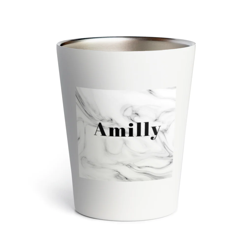 Amillyの大理石柄Amiriロゴ Thermo Tumbler