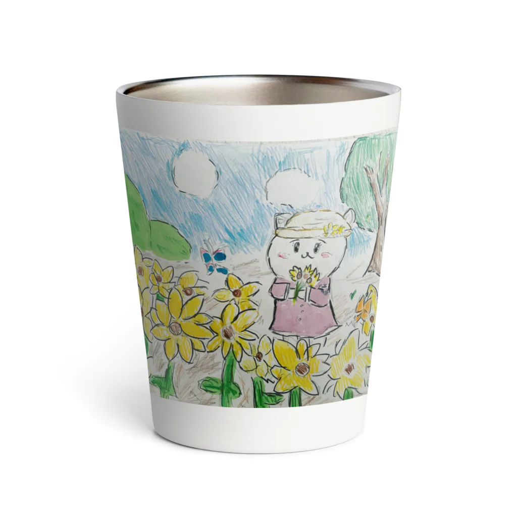 かのパピのお花畑とわたし Thermo Tumbler