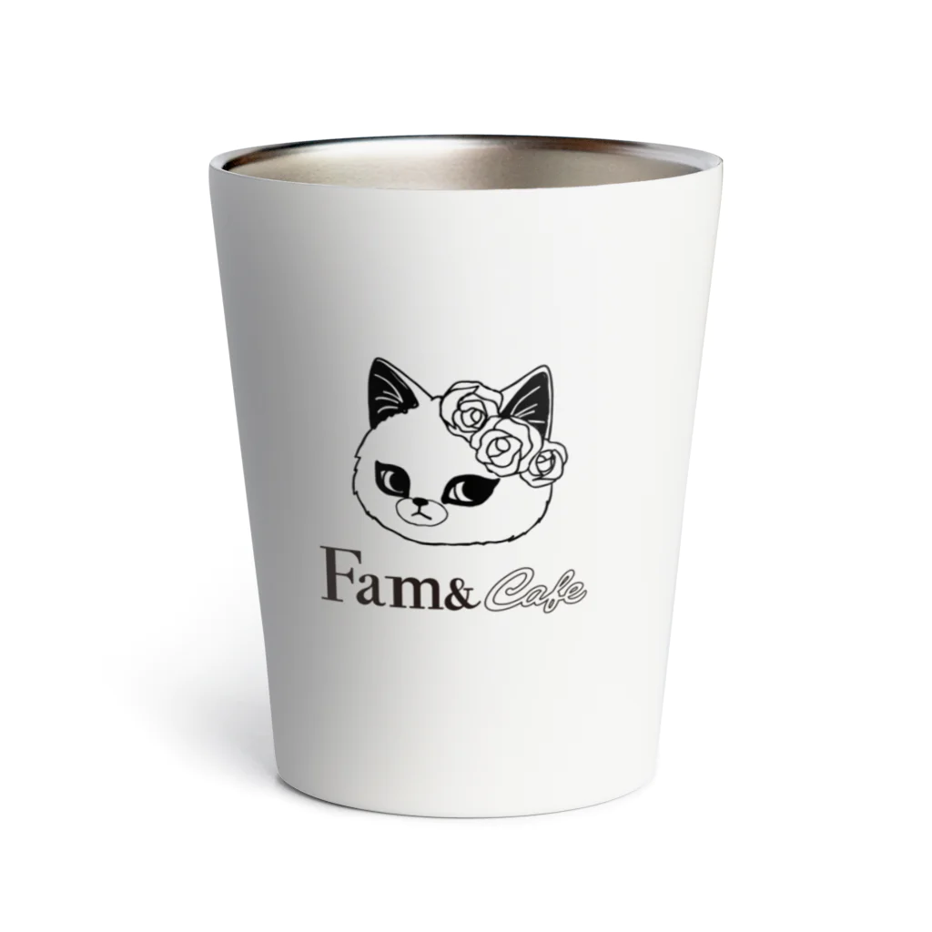 sachiko2004shopのFam& Cafe 花と猫 Thermo Tumbler